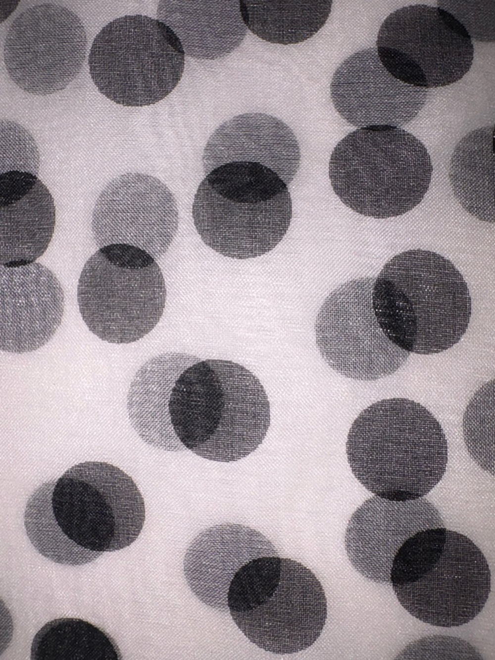 Shanty Polka Dot Layered Skirt Size 10 Sheer Overlay Tie Waist Black White - Picture 11 of 11